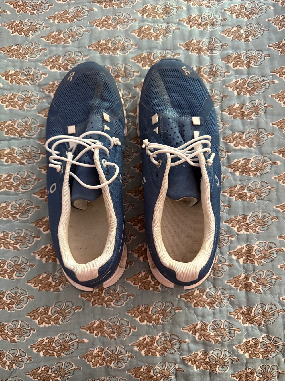 On Running Blue Athletic Sneakers with White Details